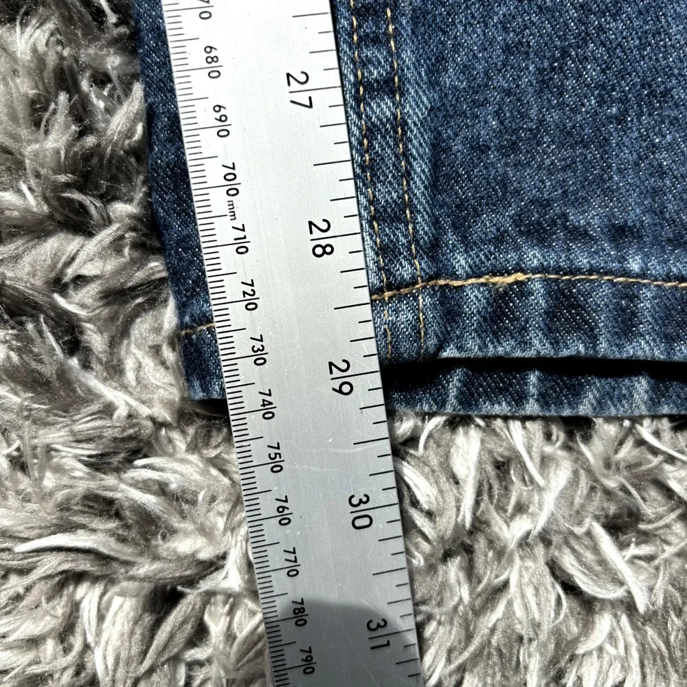 Nautica Jeans Company Mens 36x30 Dark Wash Relaxed Straight Leg Denim Blue Jeans